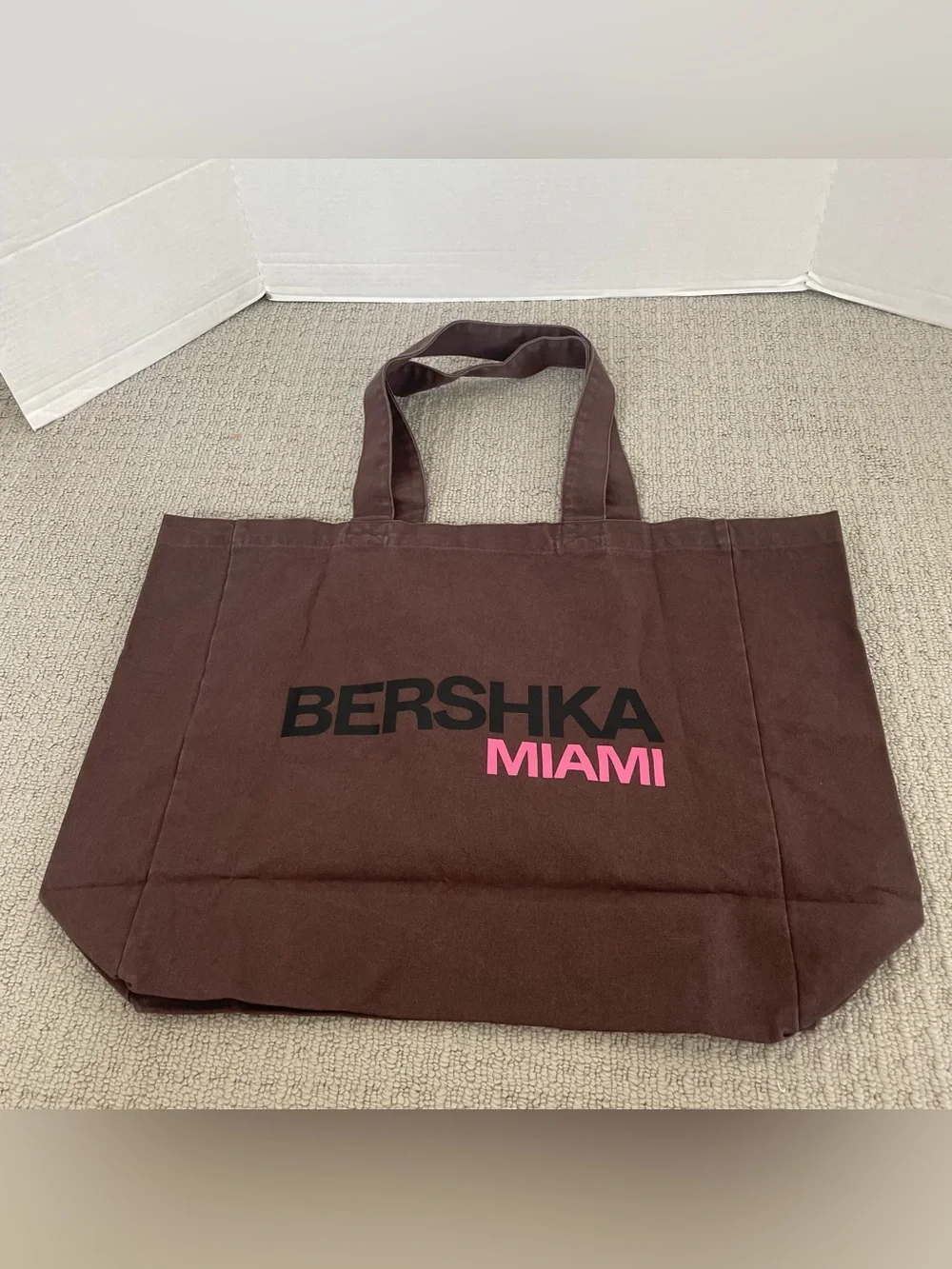 New bershka Miami large brown tote